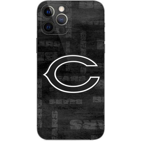 NFL Chicago Bears Black & White iPhone 12 Pro Skin